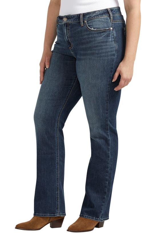 Shop Silver Jeans Co. Elyse Slim Bootcut Jeans In Indigo