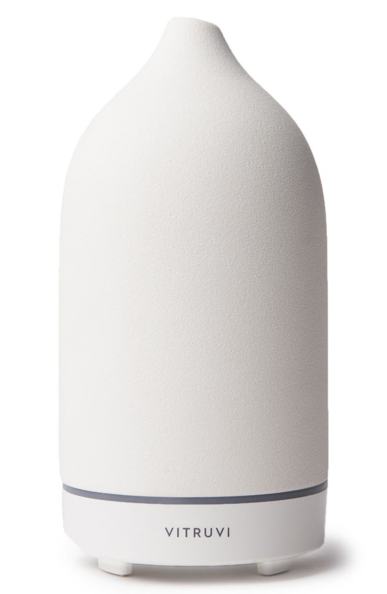 VITRUVI Porcelain Essential Oil Diffuser, Main, color, WHITE