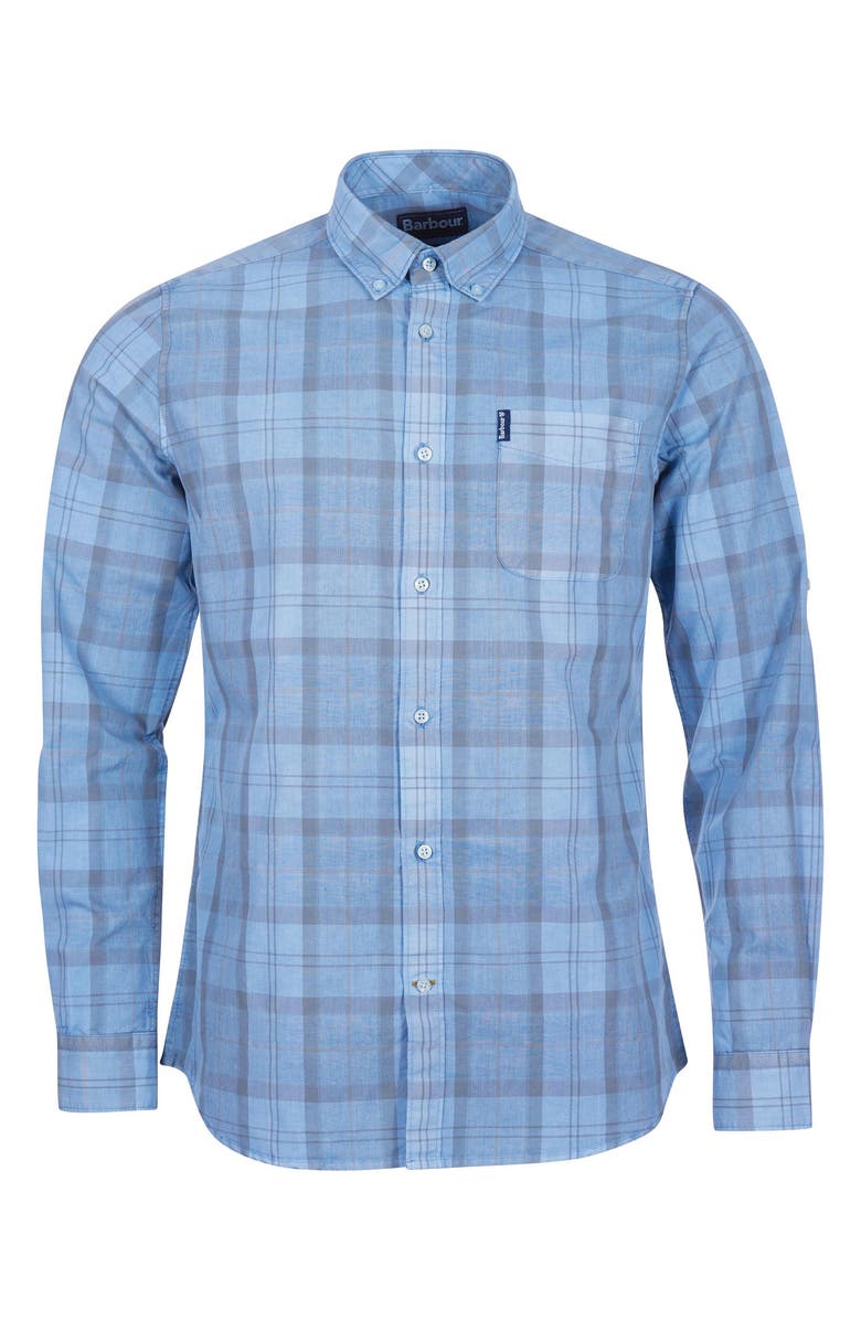 Barbour Tailored Fit Tartan Button-Down Shirt, Alternate, color,