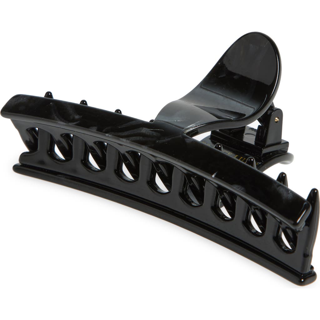 France Luxe Carrara Classic Slim Claw Clip In Nacro Black