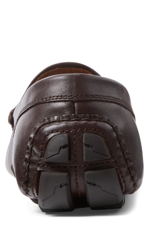 Shop Polo Ralph Lauren Anders Buckle Bit Loafer In Dark Brown