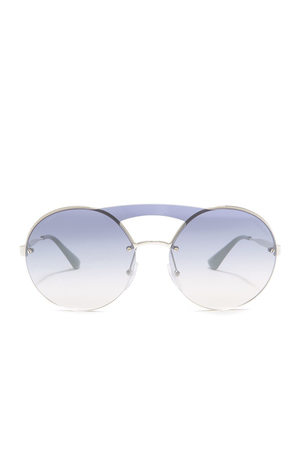 prada 36mm round sunglasses
