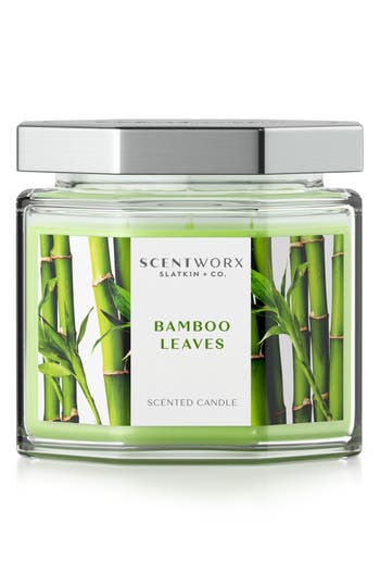 Shop Homeworx By Slatkin & Co. Bamboo Leaves Scented 3-wick Jar Candle In No Color