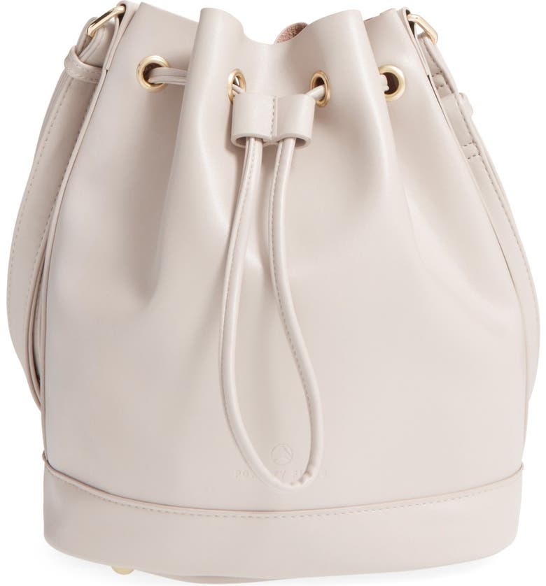 POVERTY FLATS by rian 'Shopper' Faux Leather Bucket Bag | Nordstrom