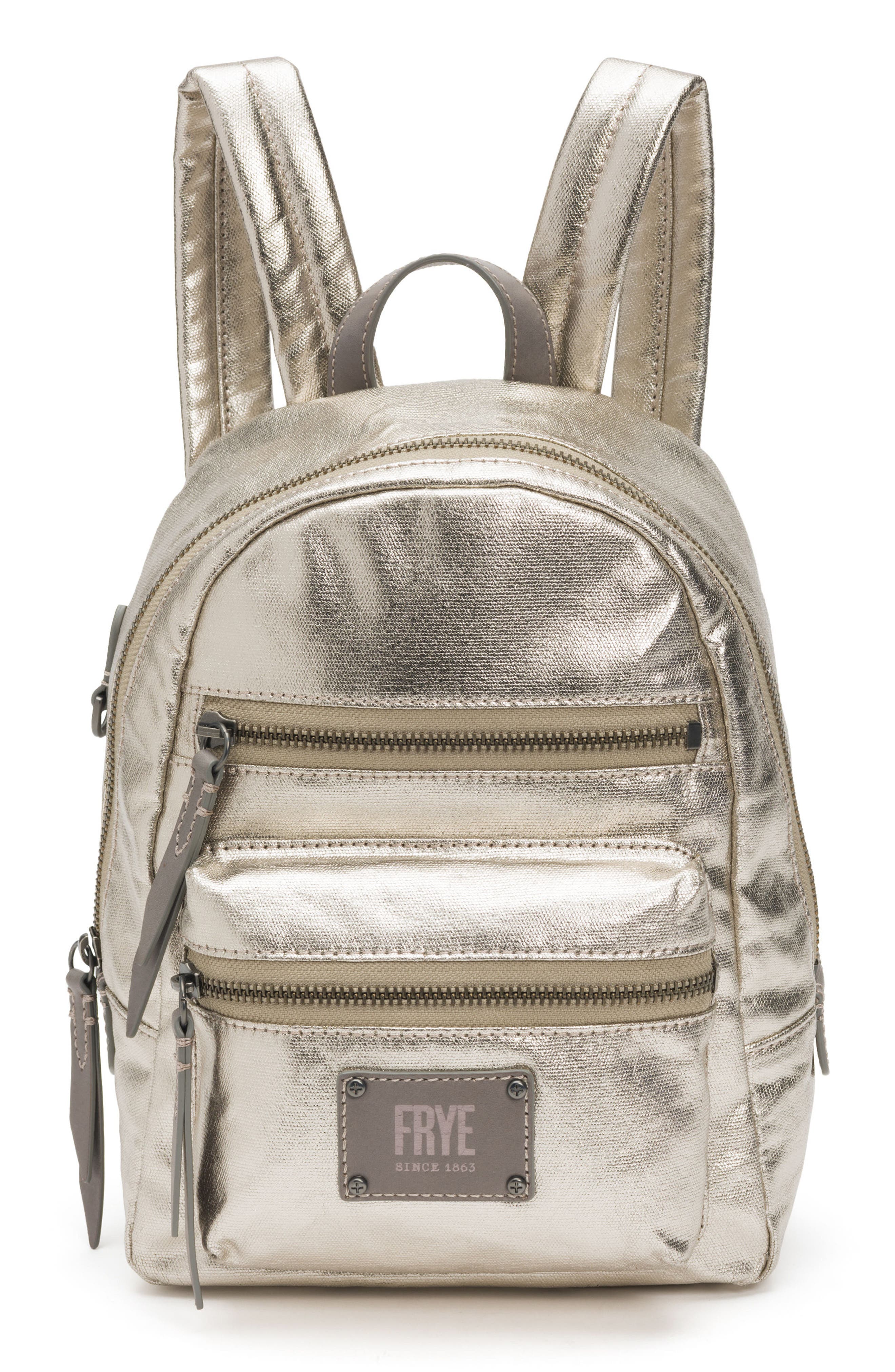Frye Mini Ivy Metallic Nylon Backpack Nordstrom