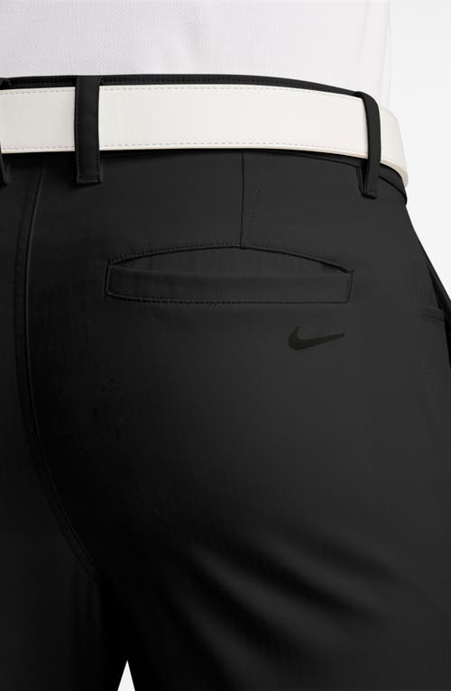 Shop Nike Golf Slim Fit Stretch Cotton Blend Golf Chino Pants In Black/black