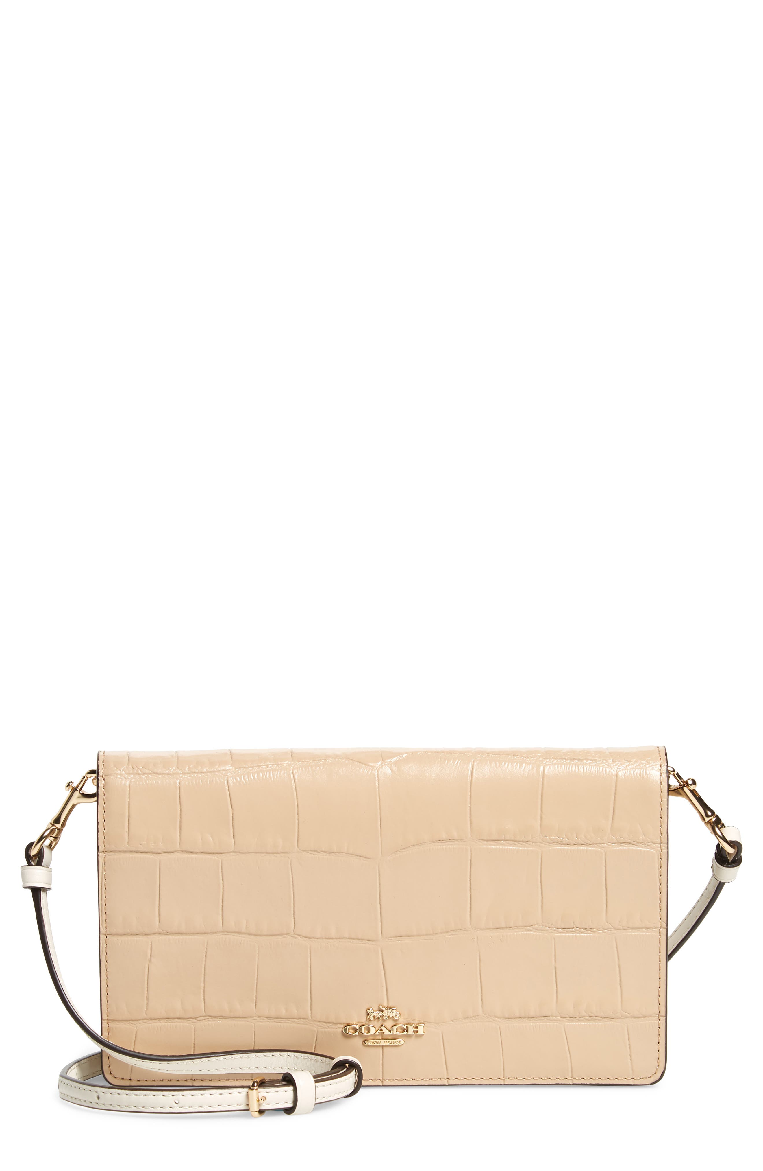 coach embossed crossbody