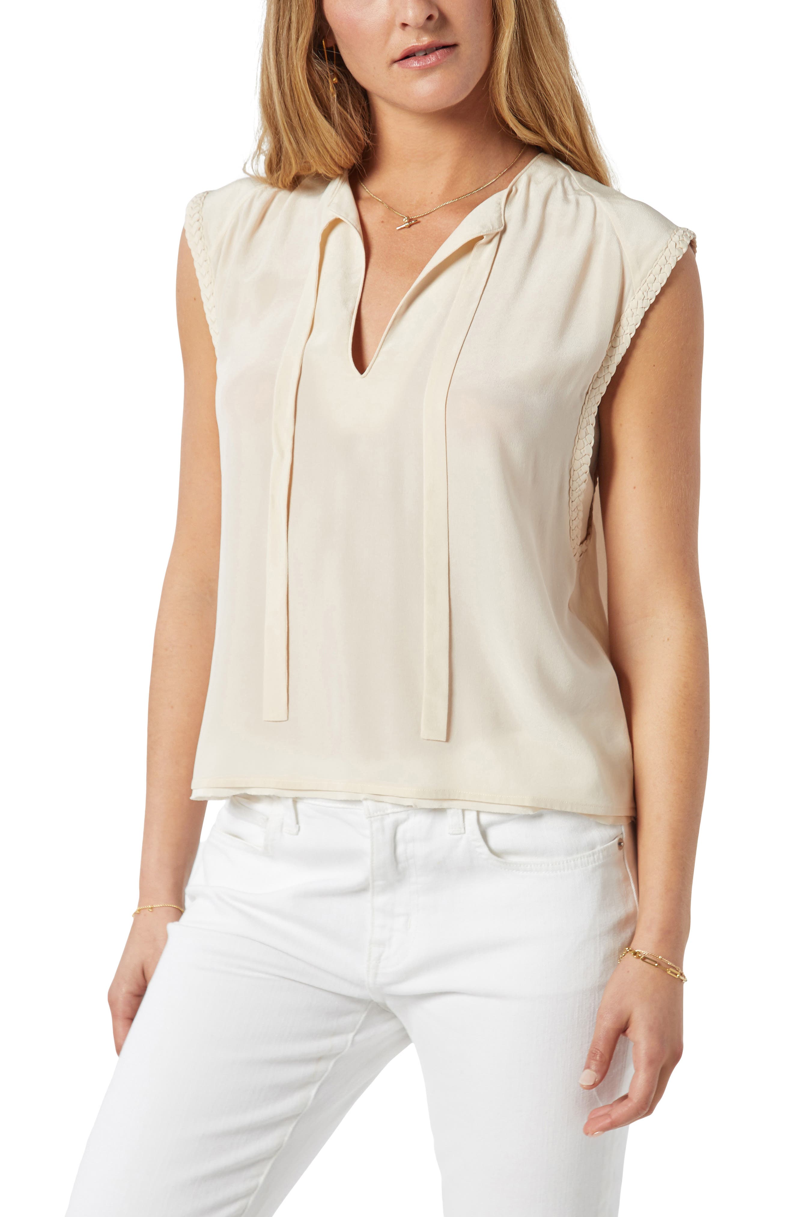 joie silk sleeveless blouse