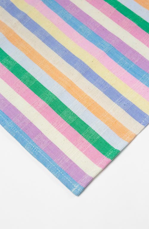 ARCHIVE NEW YORK ARCHIVE NEW YORK HANDWOVEN COLORFUL STRIPED COTTON PLACEMATS, SET OF 4