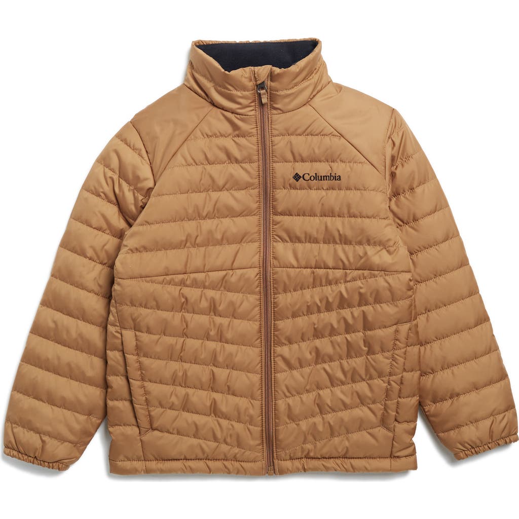 Columbia Kids' Hunter Cove Fleece Lined Puffer Jacket In Delta