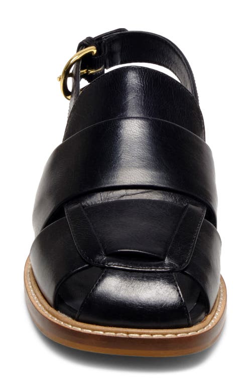 Free People Women's Libby Square Toe Slingback Fisherman Sandals In Black
