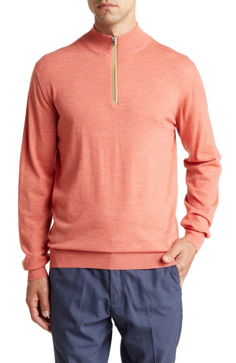 Men's Coral Zip-Up Sweaters: Full & Half Zip Sweaters