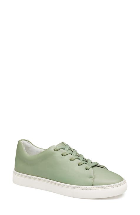 GentWith Sioux Beige Green Laceless Slip-On Sneakers