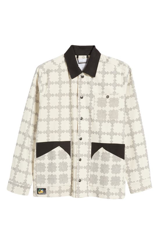Shop Percival All Sorts Patchwork Overshirt In Reverse Patchwork