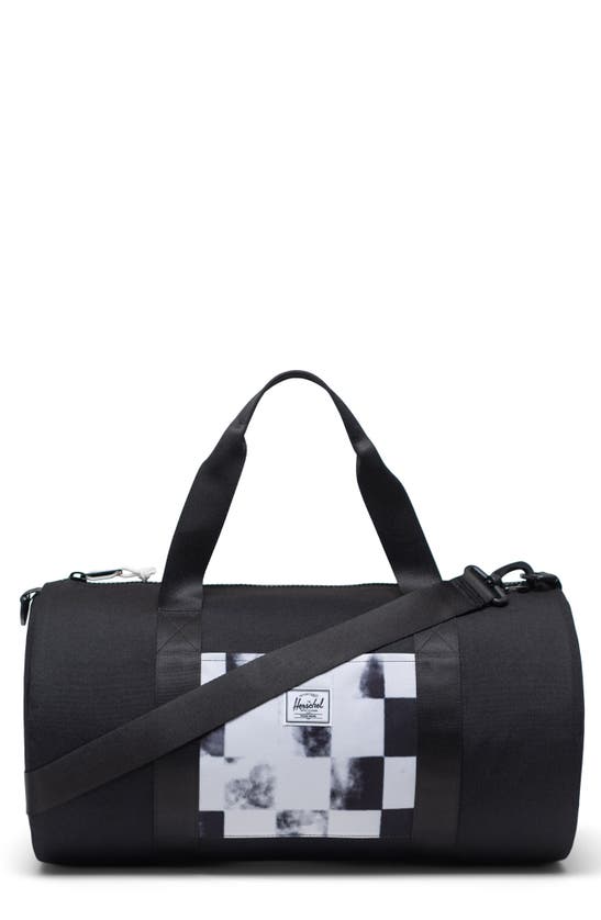 Shop Herschel Supply Co . Kids' Classic Duffle Bag In Black Distressed Checker