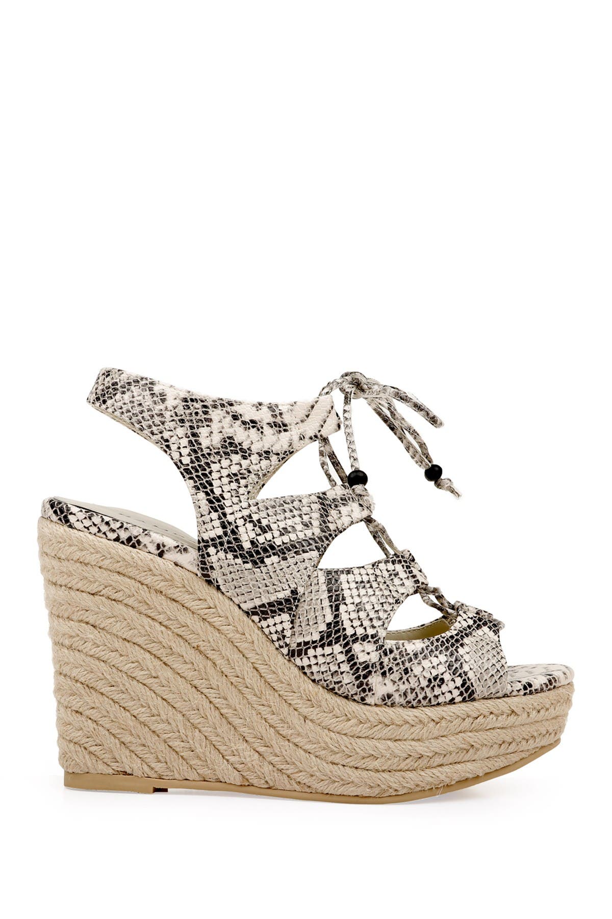 Rampage Fina Ghillie Lace Espadrille Wedge In Open White2 | ModeSens