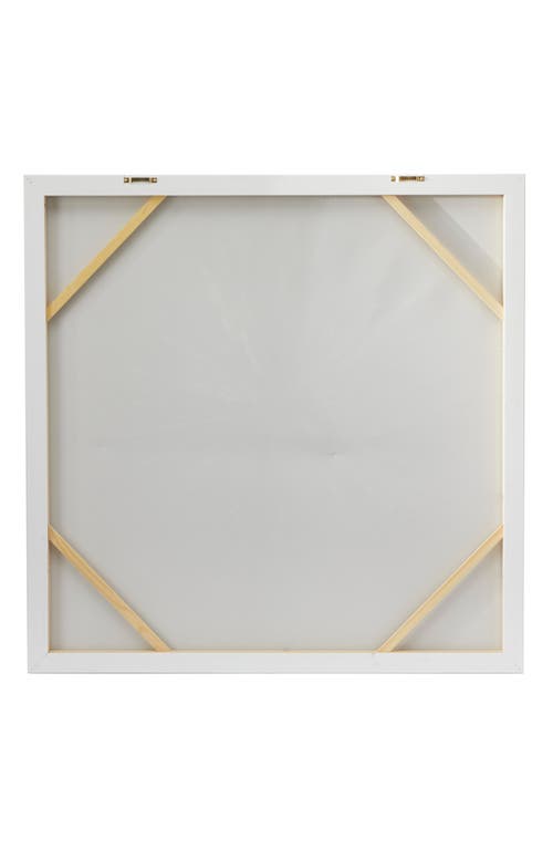 Cosmo By Cosmopolitan Abstract Canvas Framed Wall Art In White/blue