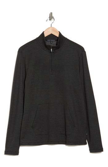 Robert Barakett Hobart Half Zip Pullover In Black