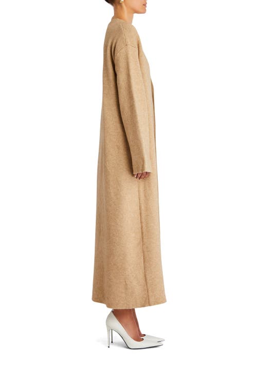 Shop Ser.o.ya Megumi Knit Robe In Tan