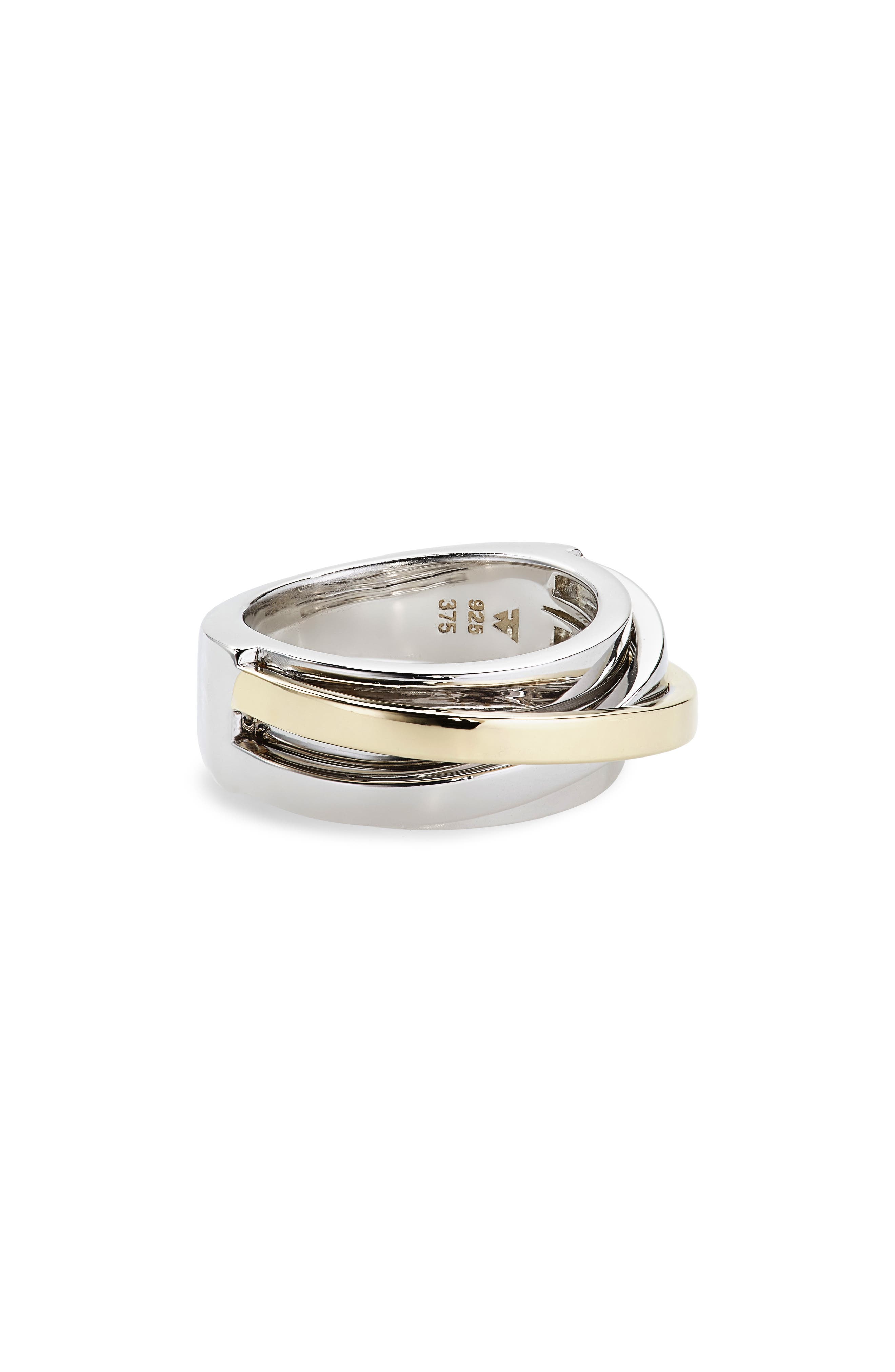 Tom Wood duo embellished rings - Gold