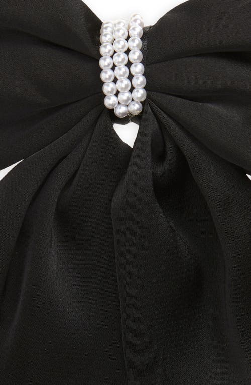 Shop Bp. Rhinestone Bow Clip In Black