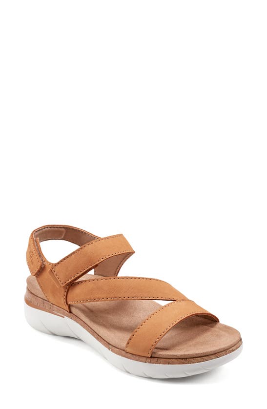 Earth Roni Ankle Strap Sandal In Medium Natural