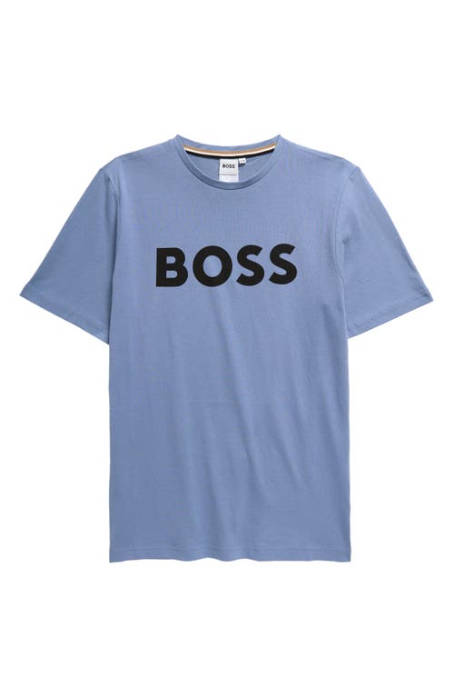 Bosswear Boss Kidswear Kids' Logo Cotton Jersey Graphic T-shirt In Medium Grey