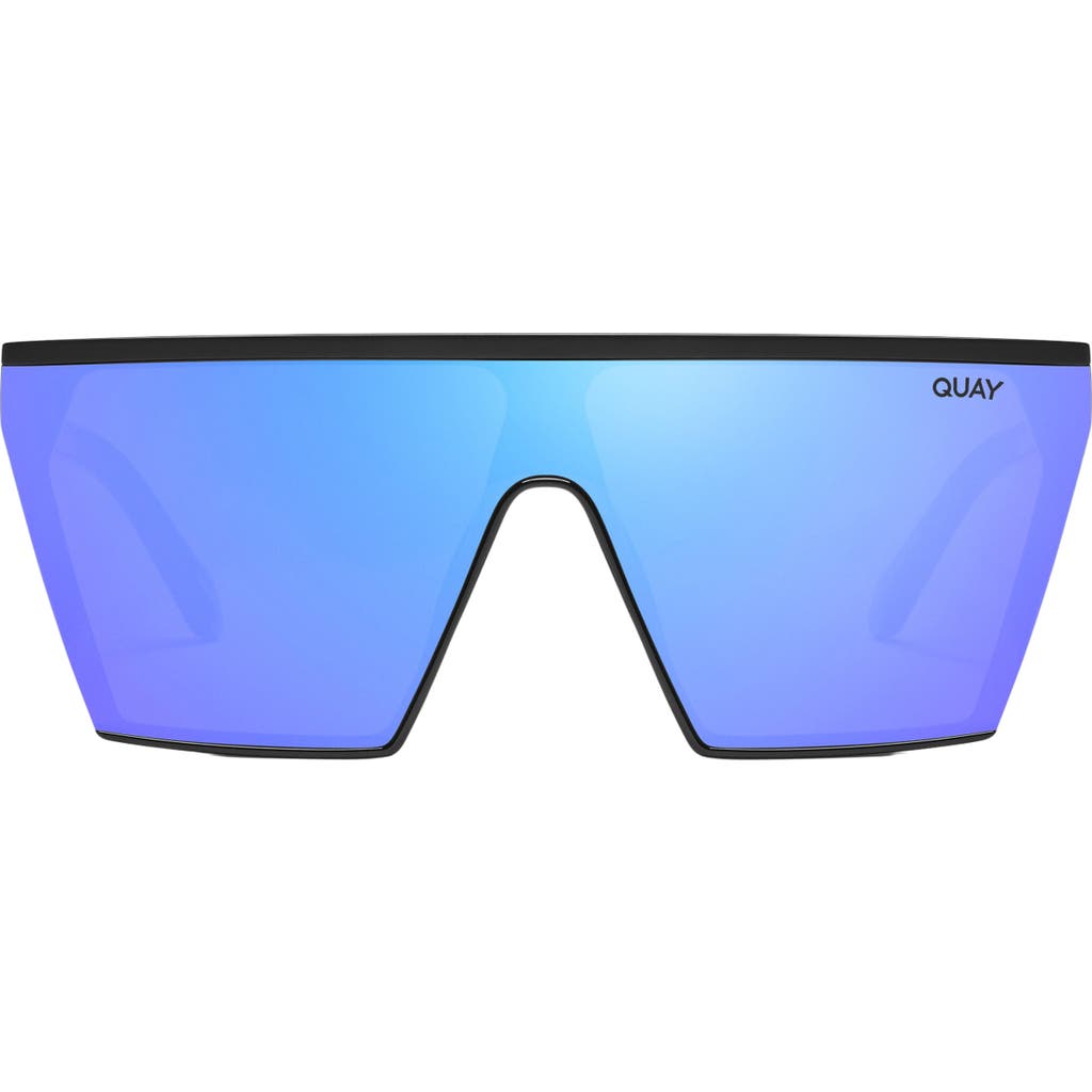 Quay Australia Spotlight Shield Sunglasses In Blue