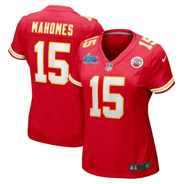 Nike Patrick Mahomes Red Kansas City Chiefs Super Bowl Lvii Patch Game  Jersey