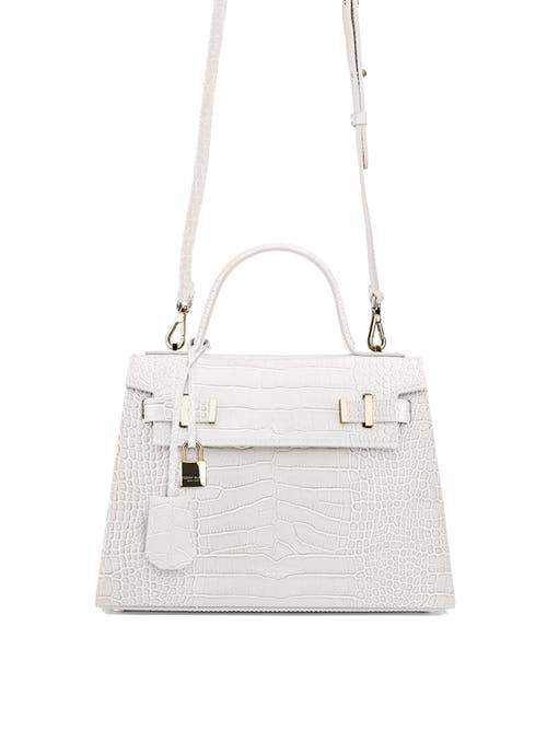 Teddy Blake Ava Croco Gold 11" In White