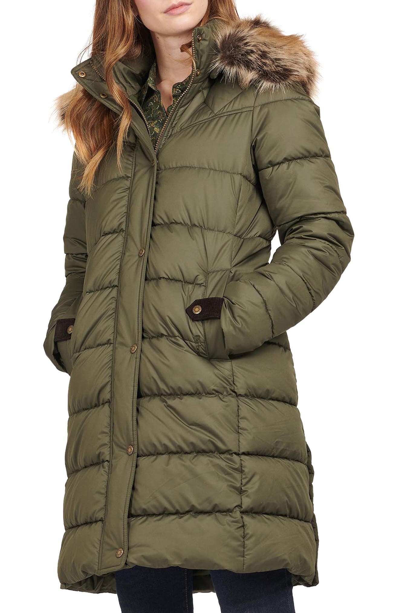 long green puffer coat