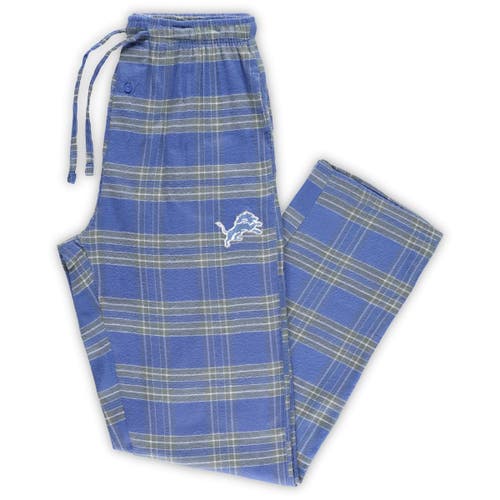 Men's Concepts Sport Blue/Silver Detroit Lions Big and Tall Ultimate Flannel Pajama Pants