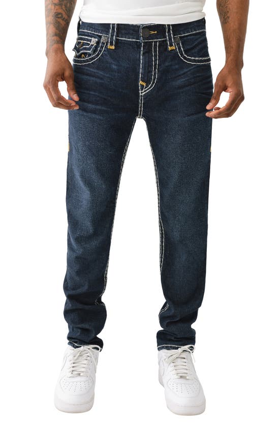 Shop True Religion Brand Jeans Rocco Super T Skinny Jeans In Columbia St Dark Wash