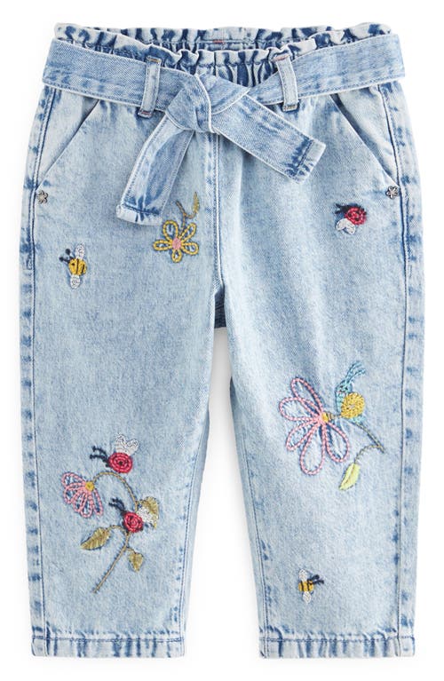 NEXT Kids' Ladybug Embroidered Cotton Denim Jeans Indigo at Nordstrom,