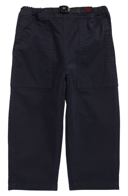 Gramicci Kids' Loose Fit Tapered Twill Pants in Double Navy