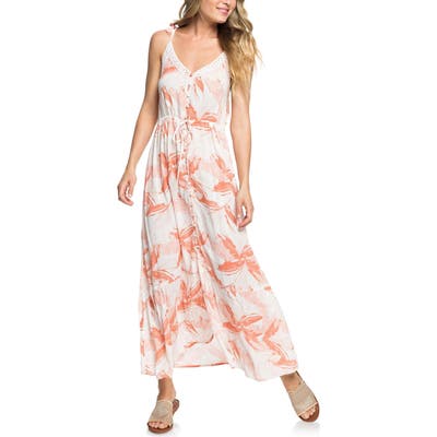 Roxy Hot Summer Lands Print Maxi Dress, Ivory