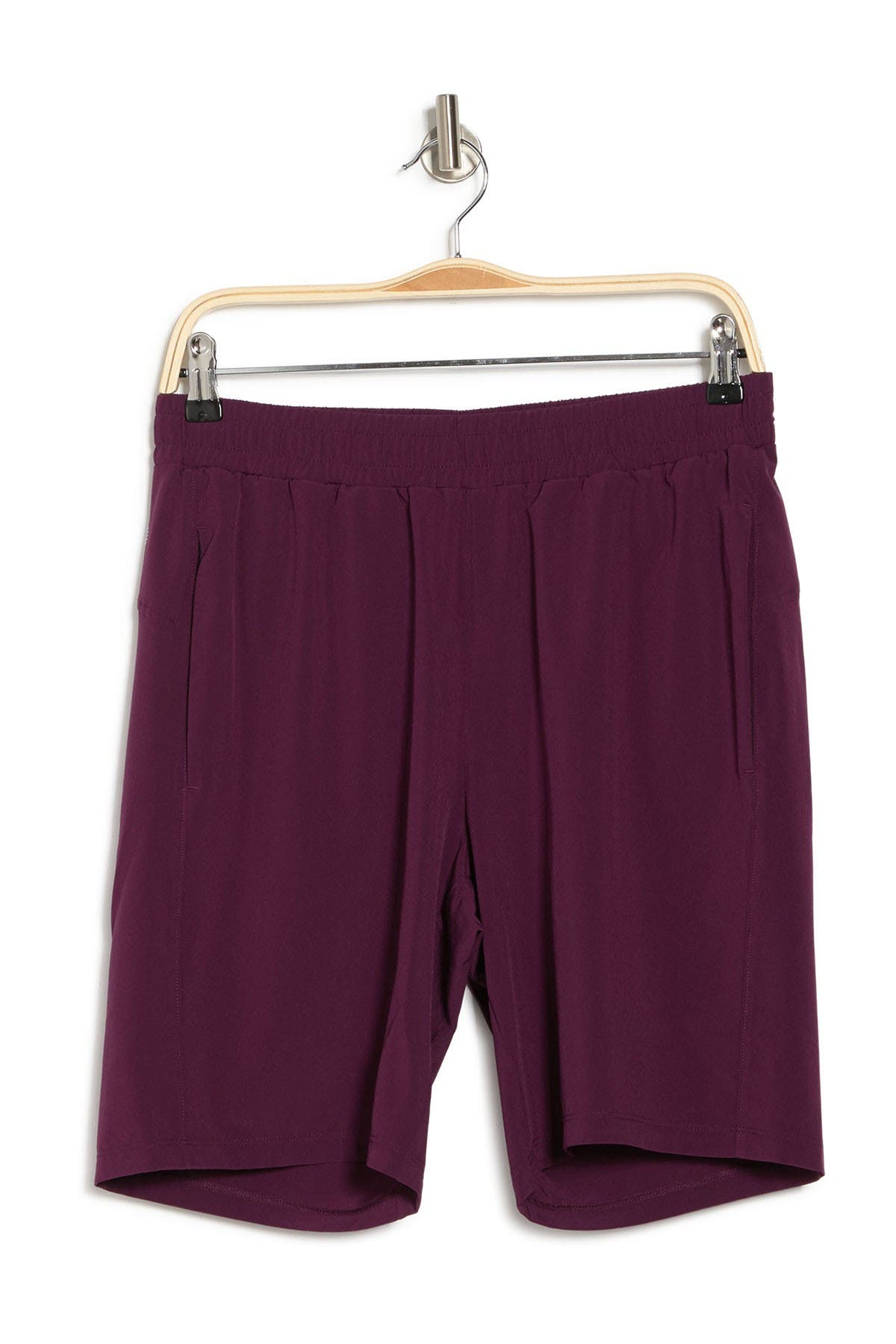 Z By Zella Traverse Woven Shorts In Purple Claret