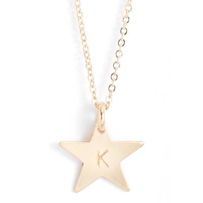 Nashelle 14K-Gold Fill Initial Mini Star Pendant Necklace