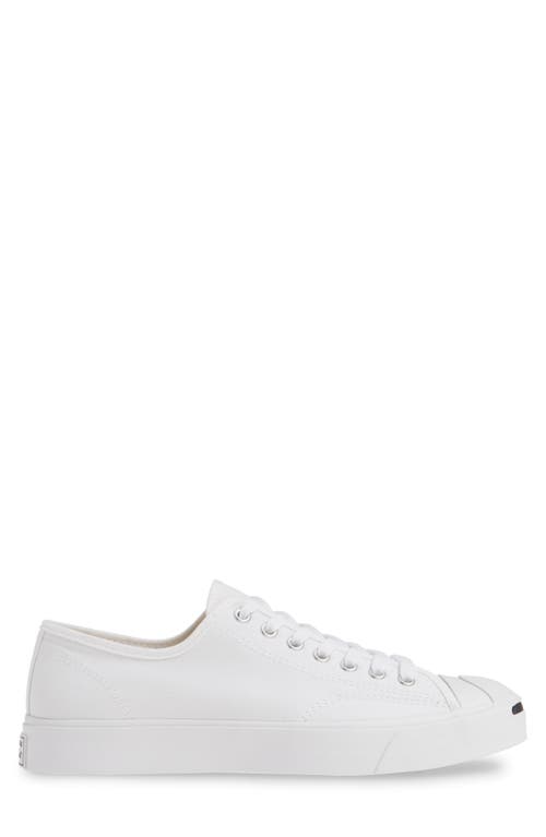 Converse White Jack Purcell First In Class Sneakers In White/white/black