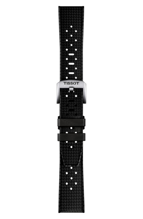 Tissot Men's Swiss Seastar 1000 Gmt Black Rubber Strap Watch 40mm In Black