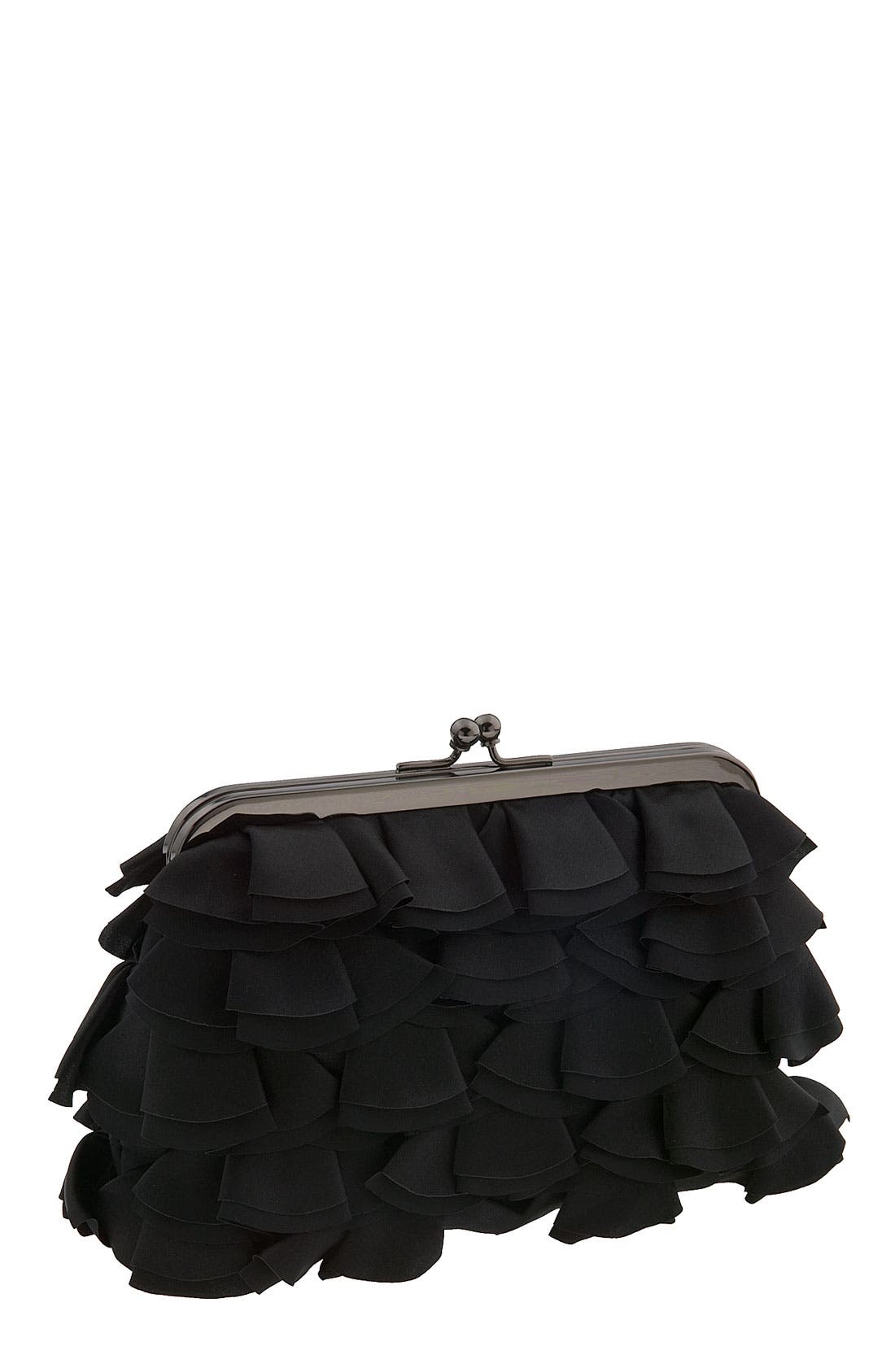 Nordstrom Kisslock Frame Silk Ruffle Clutch Nordstrom
