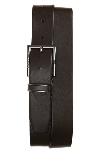 HUGO BOSS CANZION LEATHER BELT