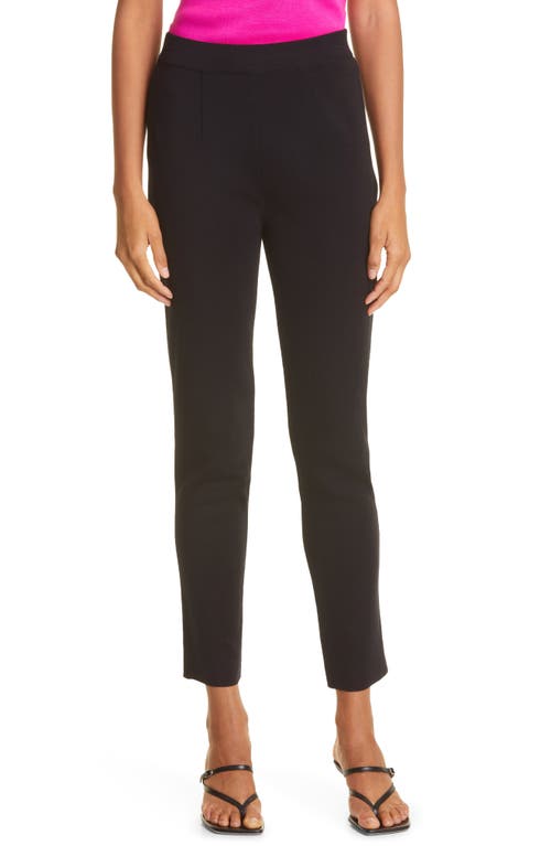 Misook Slim Leg Knit Pants Black at Nordstrom,