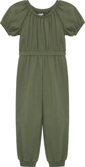 Habitual Kids Kids Puff Sleeve Cotton Blend Jumpsuit Nordstrom