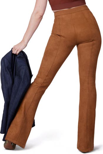 SPANX, Pants & Jumpsuits, Spanx Faux Suede Flare Pants Small