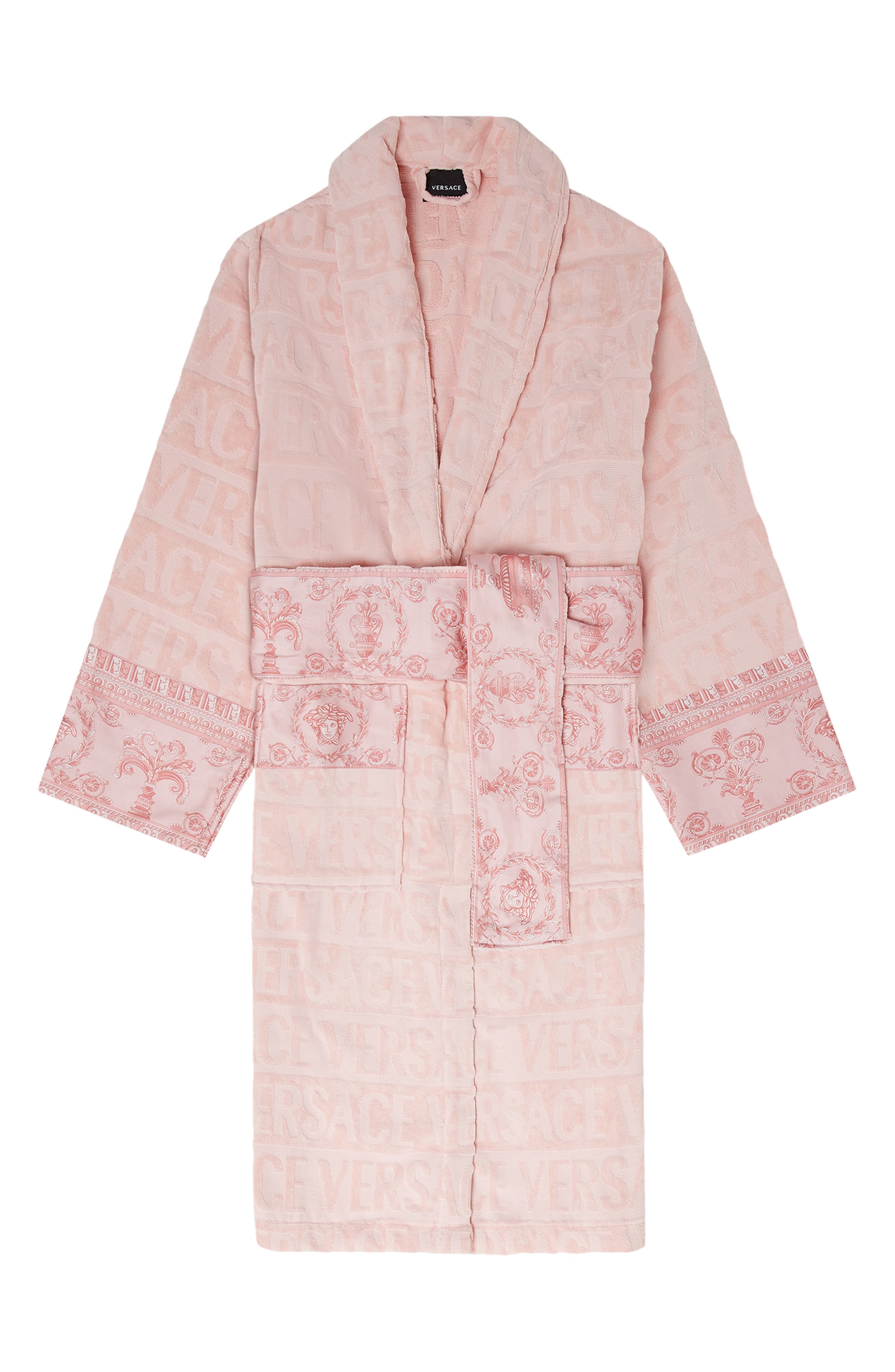 Versace logo-embossed Cotton Bath Robe - Farfetch