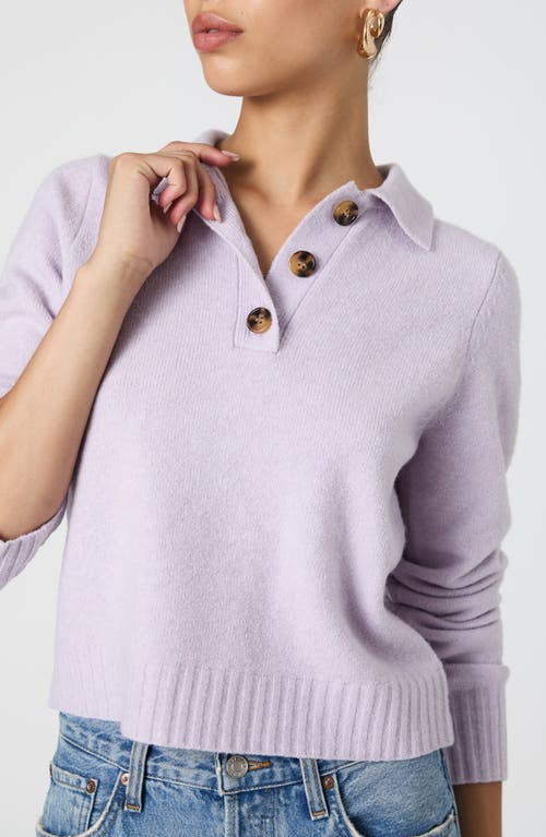 Shop French Connection Vhari Polo Sweater In Orchid Petal