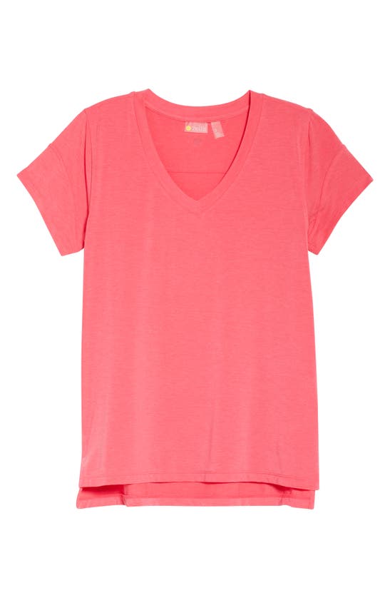 Zella Ava T-shirt In Pink Atomic