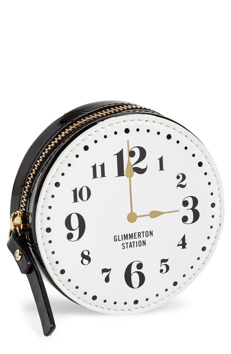 kate spade new york 'all aboard - clock' coin purse | Nordstrom