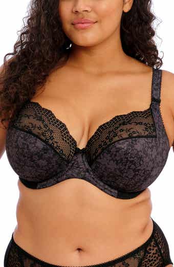NWT $62 Elomi [ 46H US ] Cate Full Figure Wireless Soft Cup Bra in Rosewood  5502